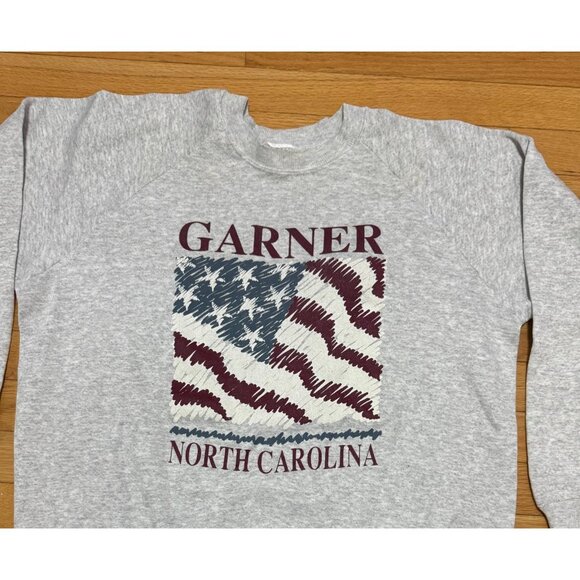 Vintage Hanes Sweatshirts Lot of 2 Nurse & Garner NC Large USA Made Size L - Picture 4 of 16